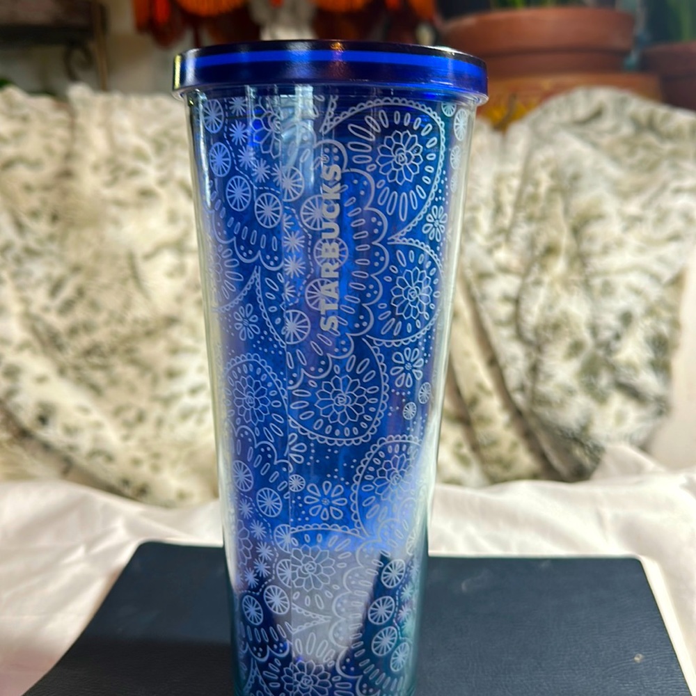 Starbucks 2019 Blue Paisley Tumbler
